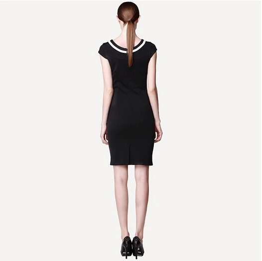 2017 New Women Business Work Sheath Bodycon Vintage Pencil Dress Career Elegant Office Black White Drop Shipping | Женская одежда