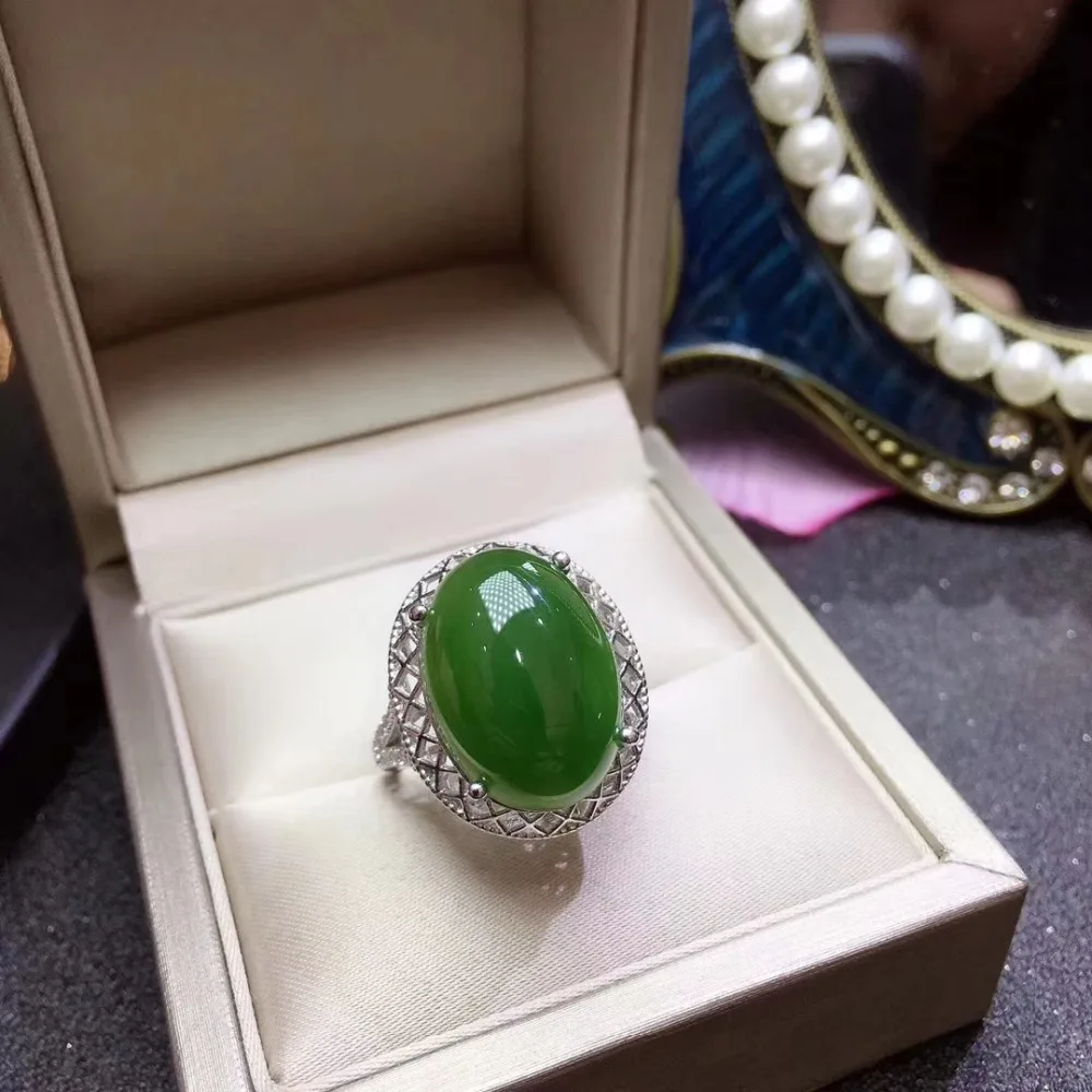 Женское кольцо из серебра 925 пробы с натуральной яшмой | Украшения и аксессуары