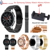 hero iand luxury stainless steel smart watchband strap for samsung galaxy watch 46mm42mm wristband metal replacemet with tool