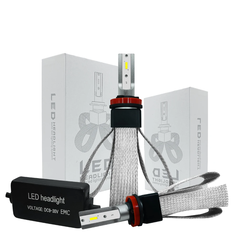 

2PCS 60W 18000LM High-intensity LED headlights Car LED lights H1 H4 H7 H8 / H9 / H11 9005 9006 car LED lamp Kit 12V 24V