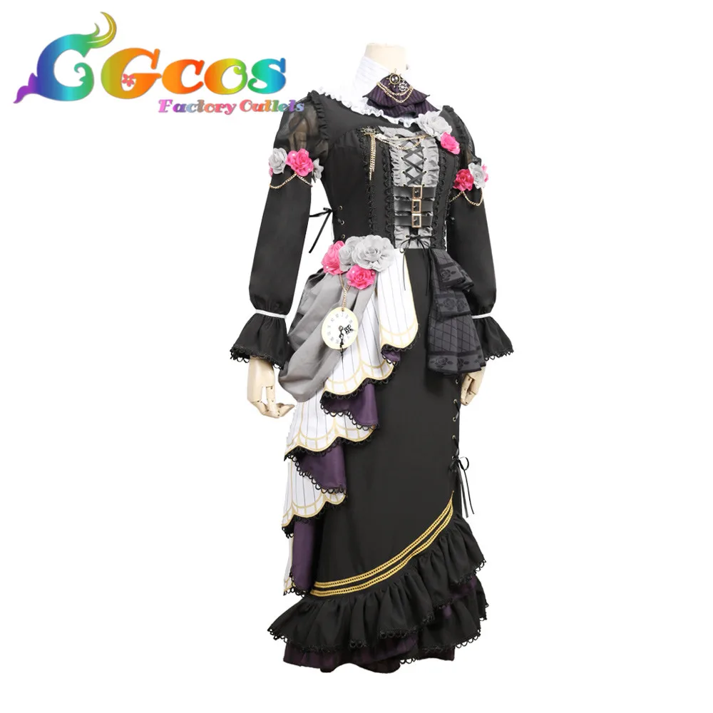 CGCOS Косплэй костюм Bang Dream! Roselia Neo Aspect Rinko Shirokane Платье Аниме Униформа Хэллоуин