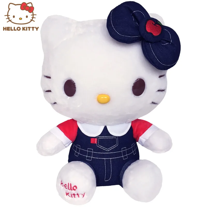 Плюшевая игрушка Hello Kitty ковбойская плюшевая кукла мягкие игрушки милый подарок