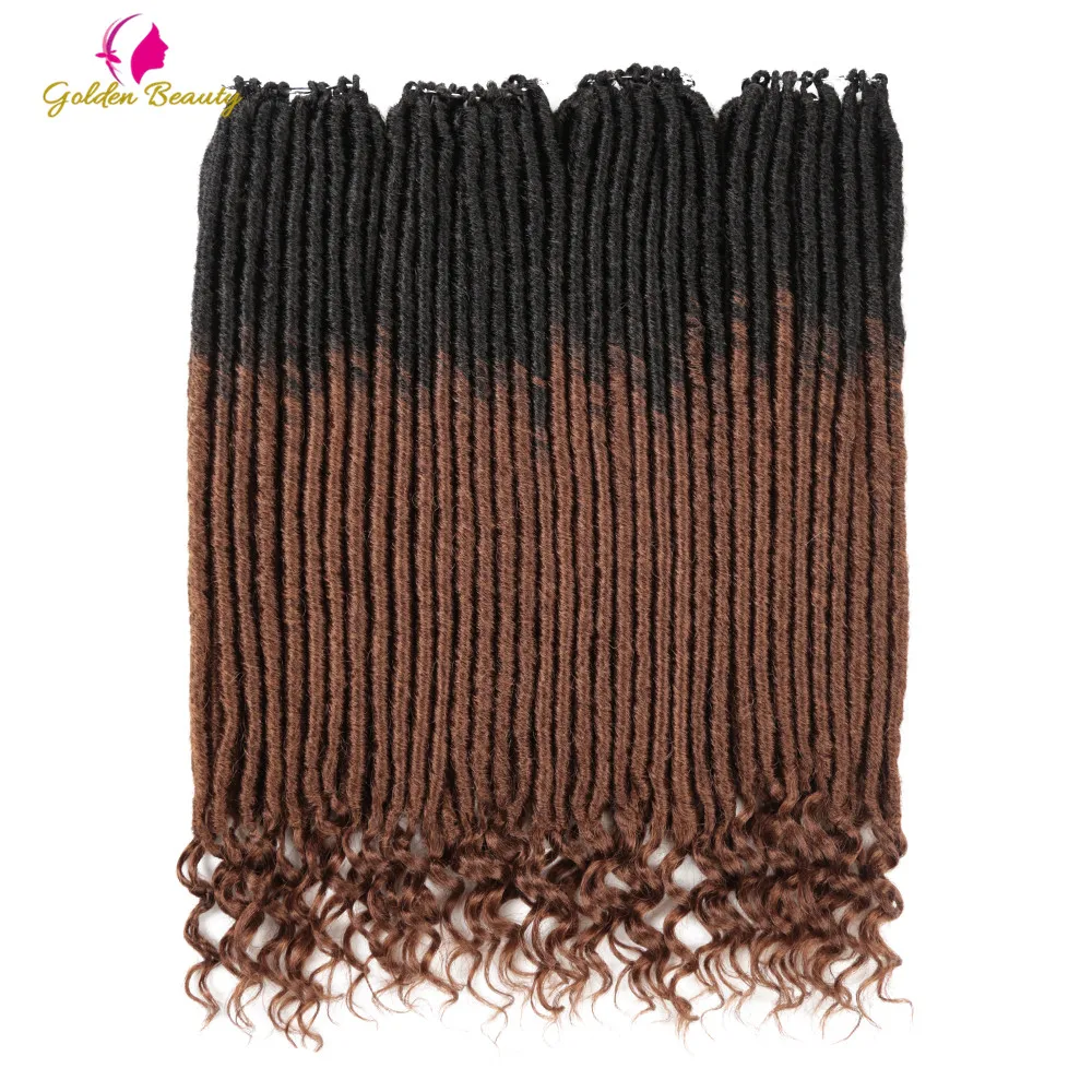 Золотая красота искусственные волосы вьющиеся концы черные Омбре Коричневые