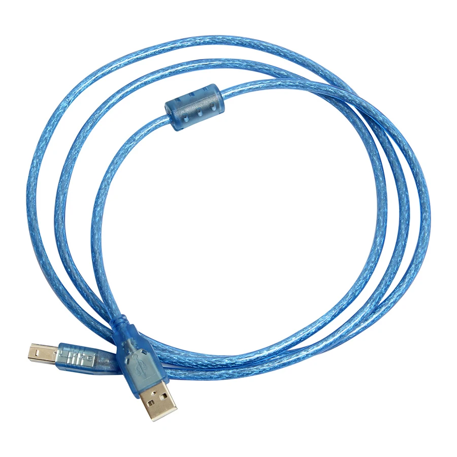 Кабель Geeetech USB V2.0 1 5 м Type A папа B для 3D принтера синий|for 3d printer|male malemale to male |