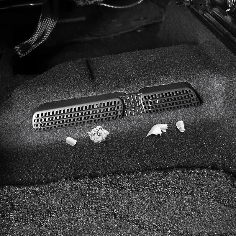 

Atreus 2pcs Car Accessories Covers Trim Air Outlet Carbon Stickers For VW Tiguan 2017 2016 2018 Volkswagen Tiguan 2 Toruan MK2