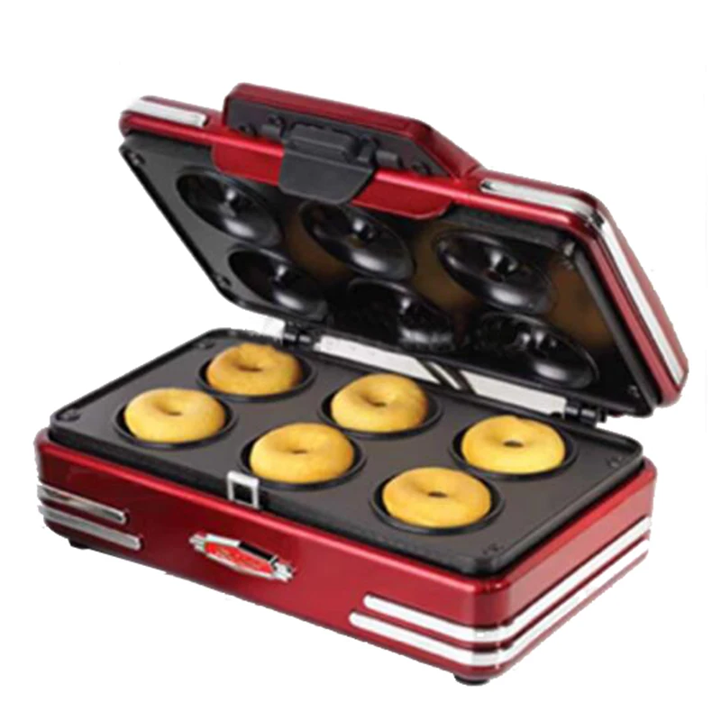 Electric Mini Donut Machine 220V 750W Household Small Breakfast Machine Baking Tools Donuts Waffle Machine RMDM800