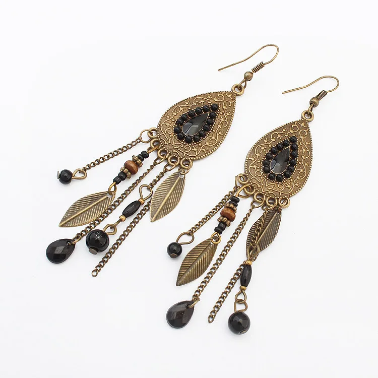 

Drop Earrings for women Fashion Jewelry Women Accessories Feather Tassel Dangle Earrings Brincos 2022