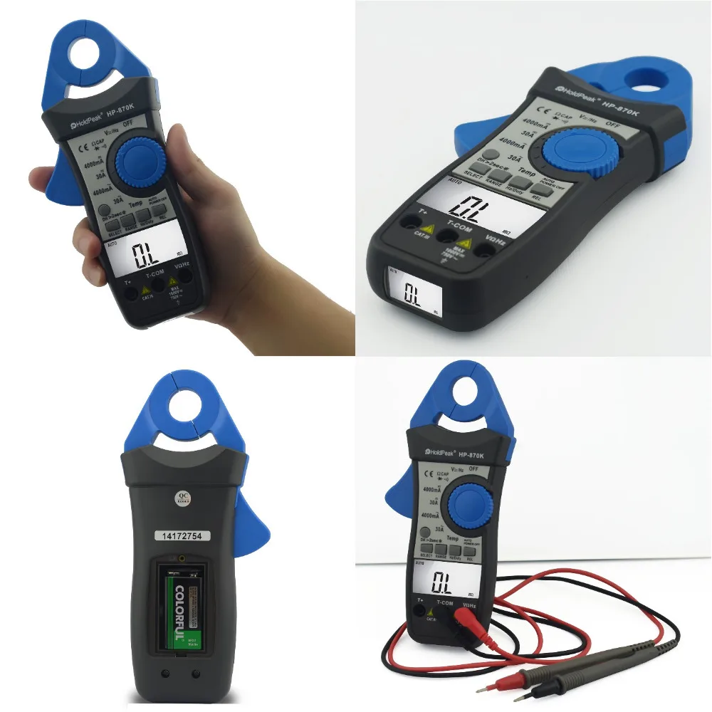 Цифровой мультиметр HoldPeak цифровой с автоматическим диапазоном DCAC