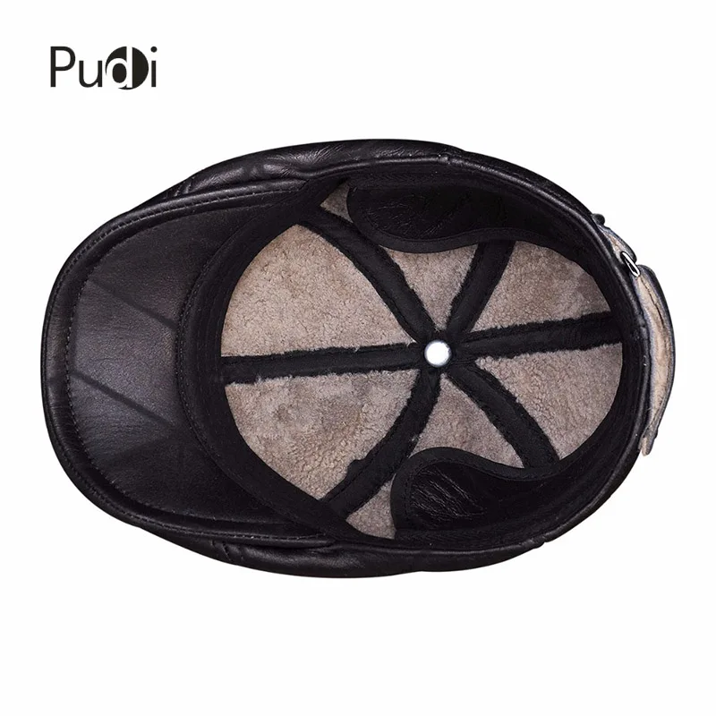 HL113 из натуральной кожи Бейсбол Кепки шапка зимняя обувь на теплом меху русские