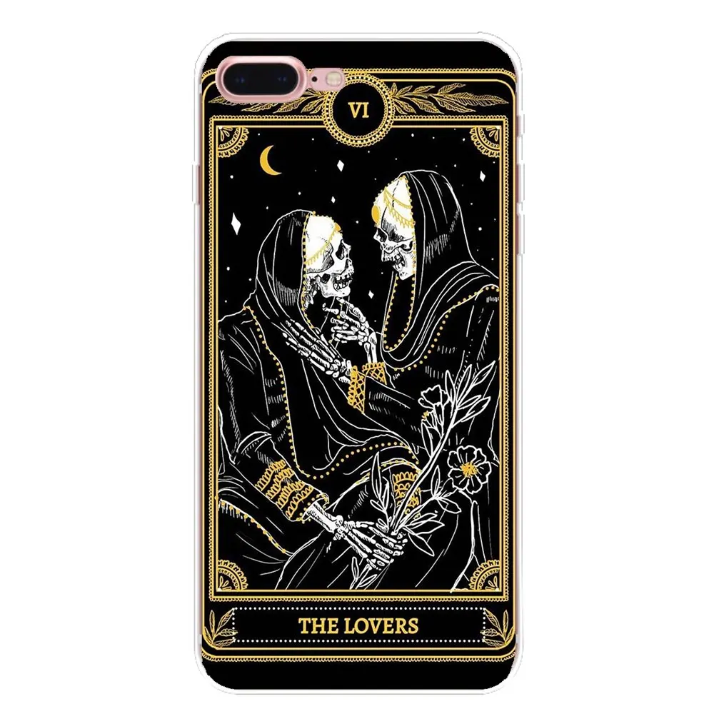 For Xiaomi Redmi 4 3 3S Pro Mi3 Mi4 Mi4i Mi4C Mi5 Mi5S Mi Max Note 2 Soft TPU Phone Cover cool card black The Marigold Tarot |