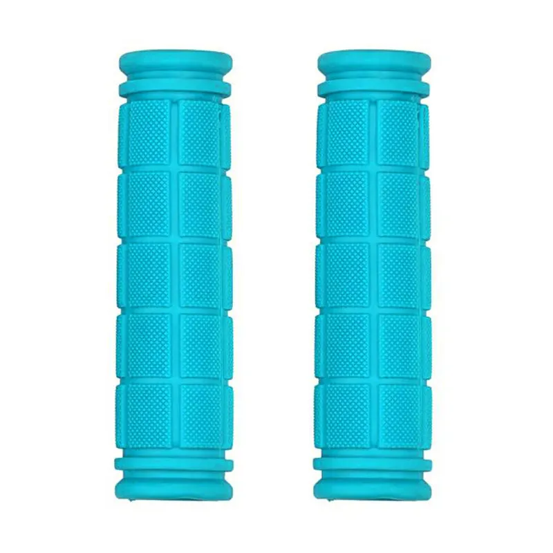 Sky Blue 12 cm Rubber Bicycle Handlebar Grips Fixie Fixed Gear Bike Rubber 8 Colors Bicycles Bar Grips Fixed Gear Bicycle Parts 7 - Цвет: Sky Blue