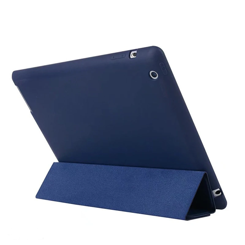 

For ipad 4 Ipad 2 Case Leather Case Soft TPU Back Trifold Smart Cover Shockproof Protective Case for iPad 2/3/4