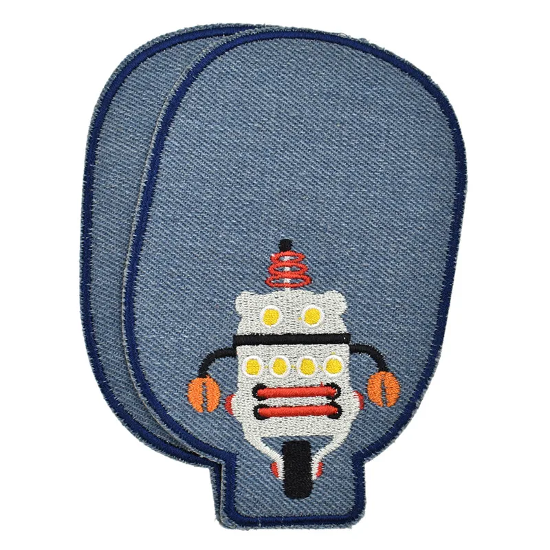 2 шт. джинсы для женщин нашивки ремонт колена гладить на ковбойском патч ручной