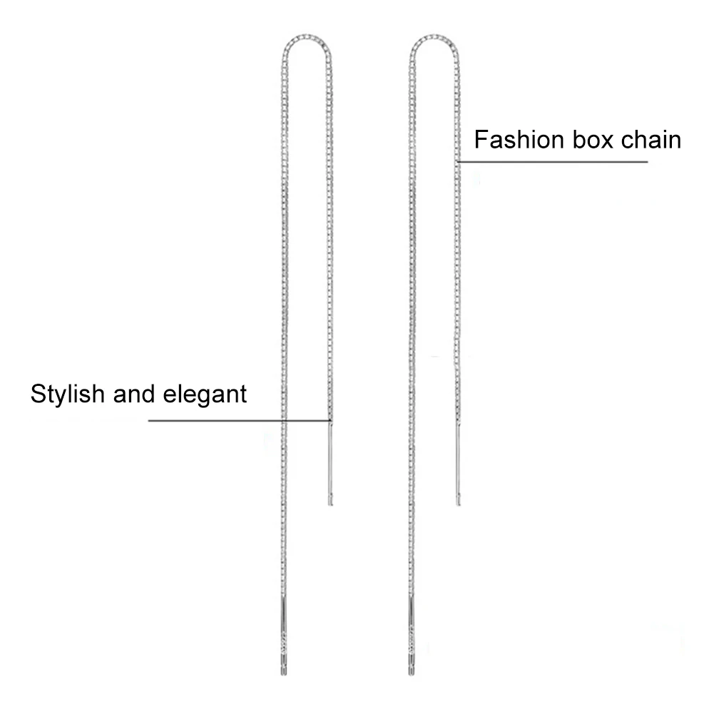 Женские длинные серьги с линейной цепочкой 1 шт. модные вечерние серьги-подвески