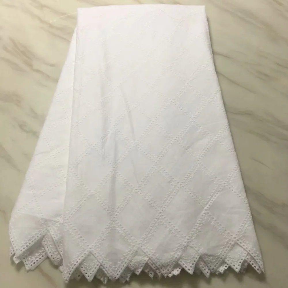 Нигерийская кружевная ткань с отверстиями 2018 африканская швейцарская вуаль