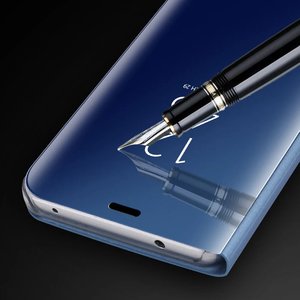 Зеркальный флип чехол для Huawei P30 Lite pro P20 P10 Mate20 10 lite Y5 Y6 2018 Магнитные защитные чехлы