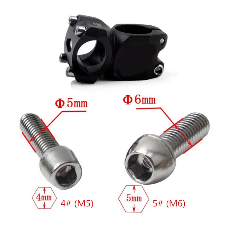 Высококачественный MTB горный велосипед Сталь стебель сплава болты M5 M6