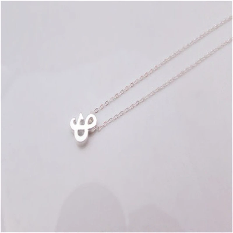 Ожерелье с маленьким амперсантом подвеска буквами ожерелье амперсом и символом