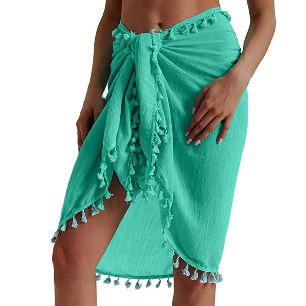 Женская Пляжная накидка JAYCOSIN с кисточками пляжный костюм большого размера