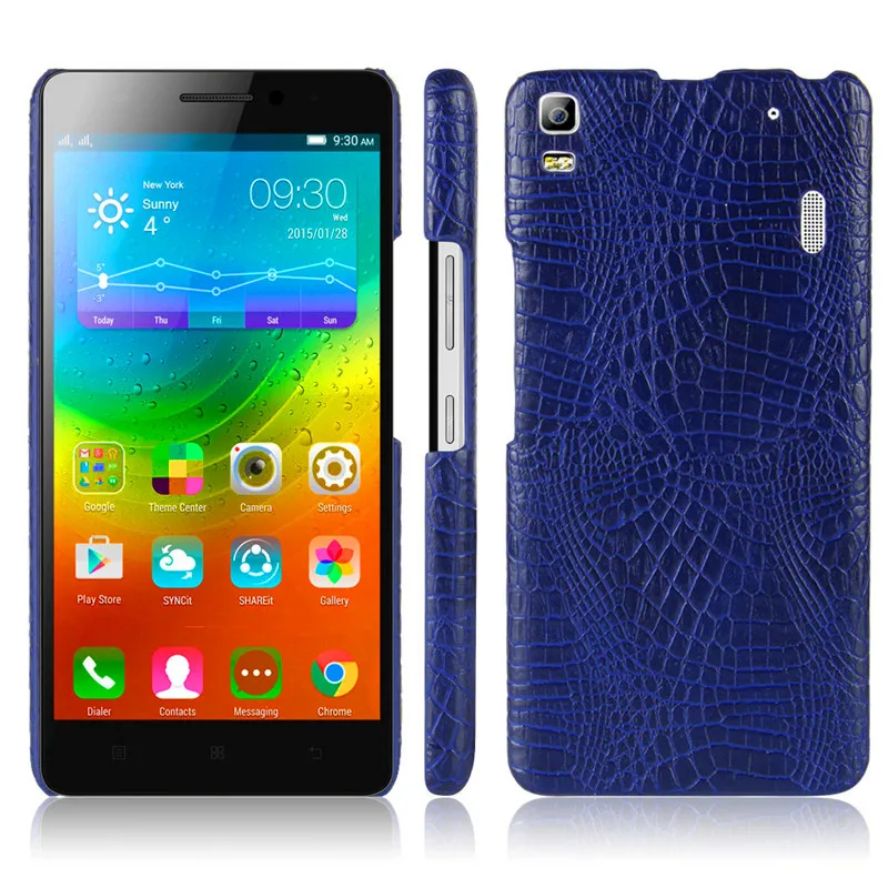 Чехол для Lenovo Vibe K3 Note A7000 Жесткий из поликарбоната с узором крокодиловая кожа +