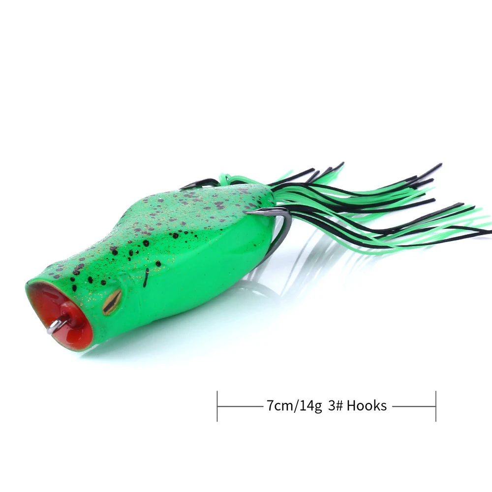 1 шт. Лягушка приманка 7 см/14 г рыболовная большой рот Поппер leurre souple мягкие