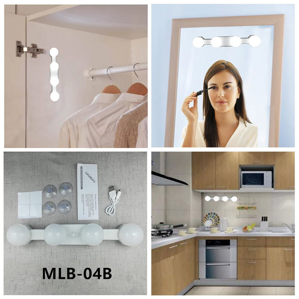 Светодиодные лампы для макияжа с USB-портом зарядки | Красота и здоровье