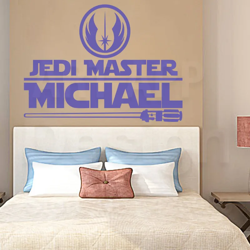 Искусство новый дизайн home decor виниловые Мастер-Джедай слова стикер стены дешевые
