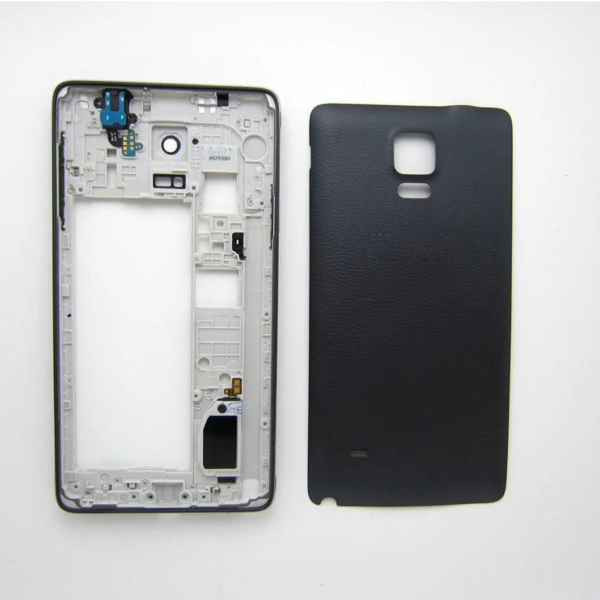 Запасные части для samsung Galaxy Note IV 4 N910F/M/C/T/A задняя крышка + средняя рамка Корпус