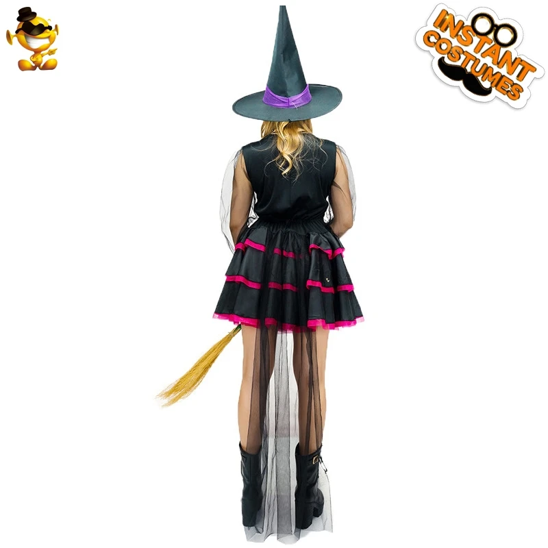 

DSPLAY Hot Sale Witch Dress for Halloween Holiday Sexy Womens Fancy Dress Cosplay Party Cute Costume Movie Deluxe