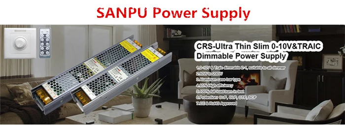 SANPU 12 V Dimmable Светодиодный источник питания 250 W 20A 12VDC Постоянный СВЕТОДИОДНЫЙ регулятор напряжения 0-10 V Traic SCR 220 V-12 V трансформатор CRS250-H1V12
