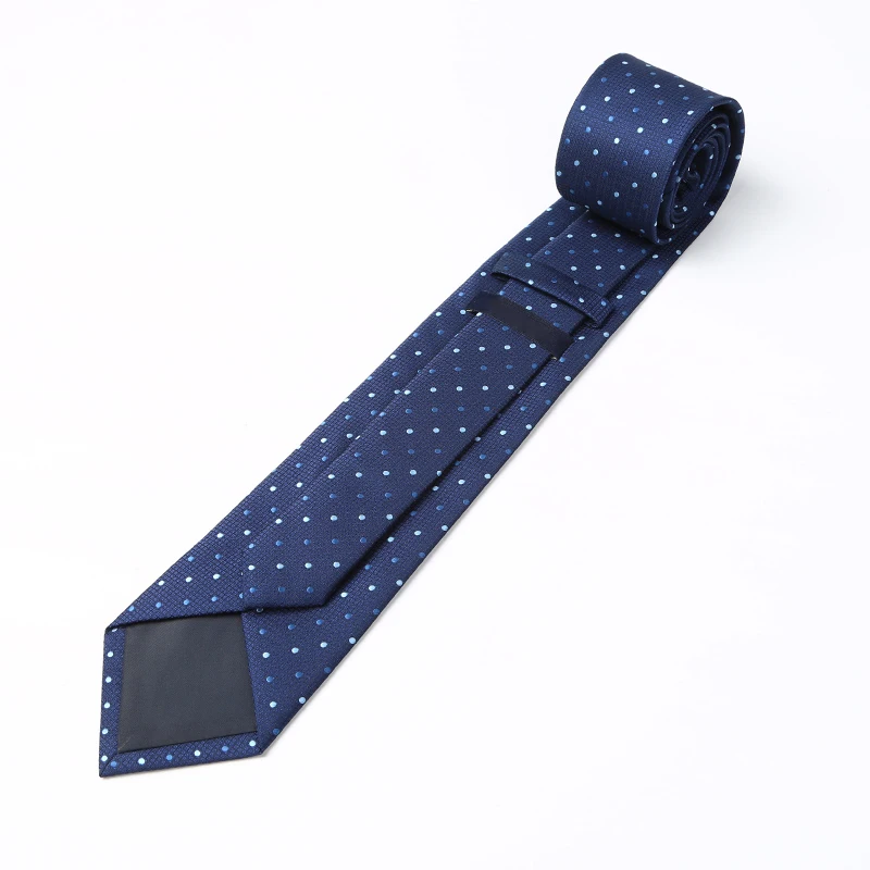 Новые мужские дизайнерские Галстуки 8 см модные темно-синие английские деловые