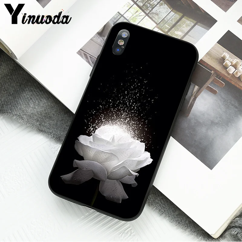 A5 Yinuoda Glowing rose in the dark Beautiful Phone Accessorie Case for Apple iPhone 8 7 6 6S Plus X XS MAX 5 5S SE XR Mobile Cover - Цвет: A5