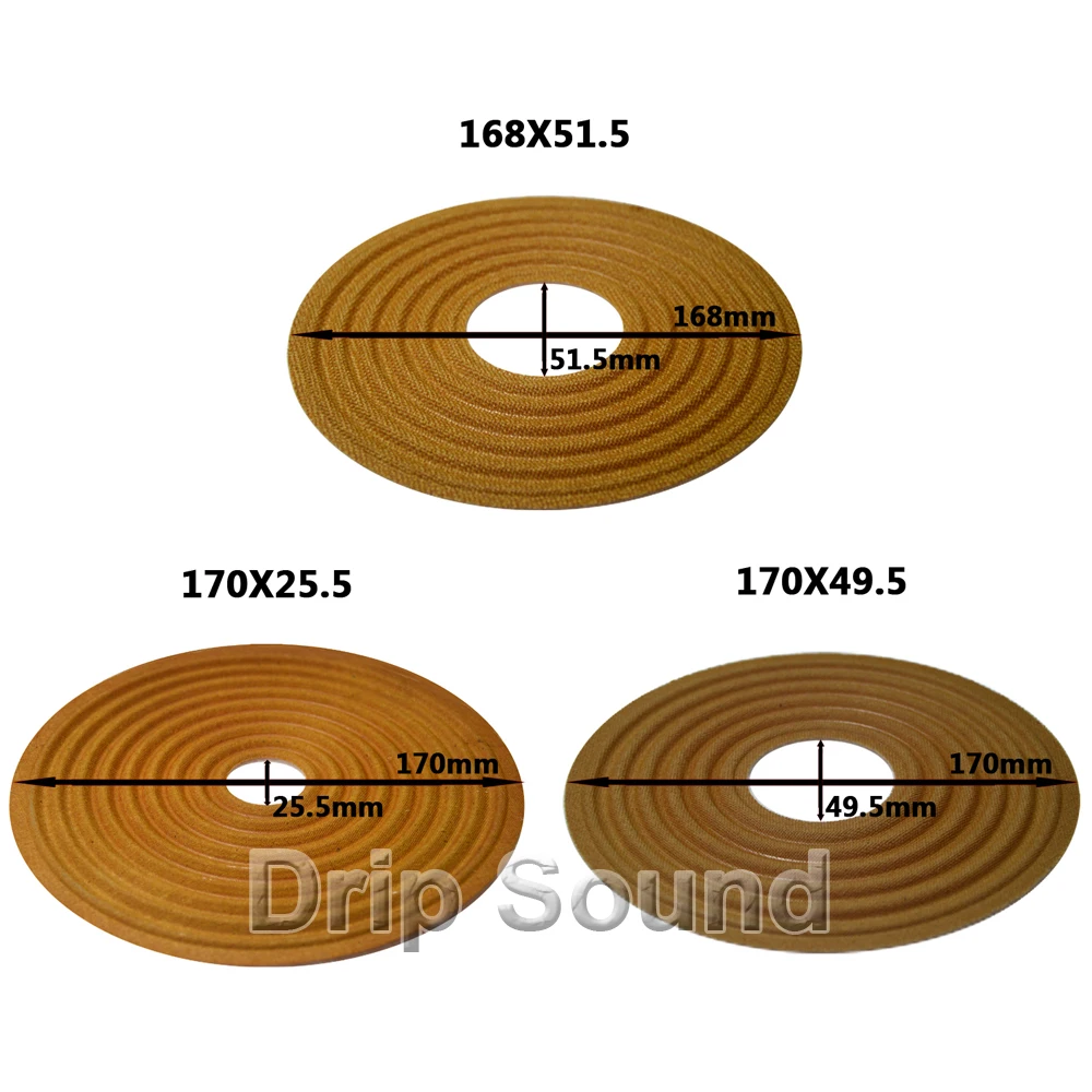 

2 шт. 168x51.5/170x25.5/170x49,5 мм, эластичная волновая Громкая колонка, сабвуфер, низкочастотный динамик с басами, динамик для ремонта, демпфер паука