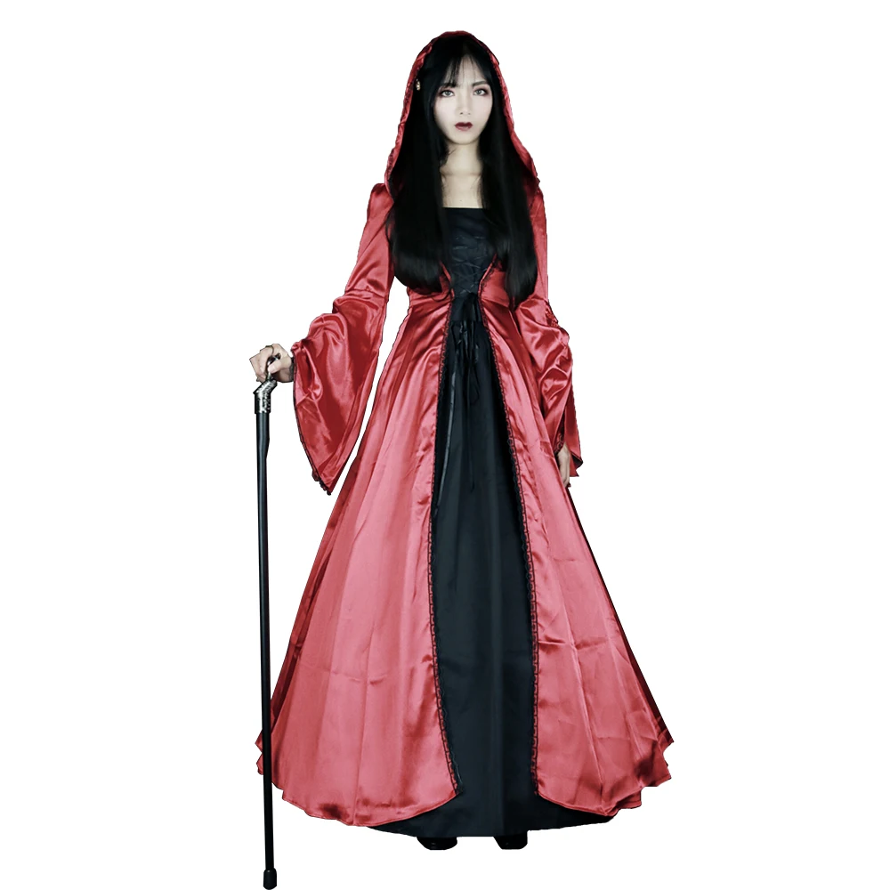 Lolita Victorian Women's Dress Vintage Court Costume Cosplay Party Ball Gown Gothic Gorgeous British Dresses with Hood