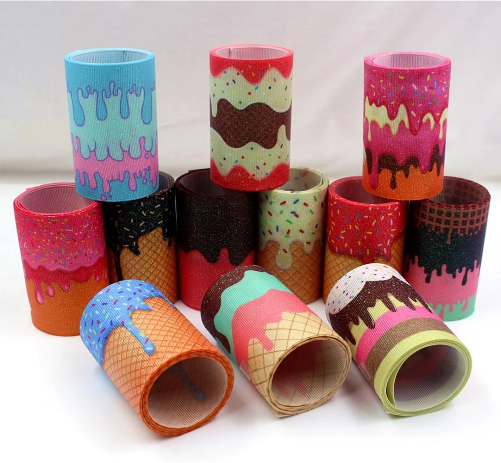 

DHL Free shipping 75mm Chocolate Ribbons Thermal transfer Printed grosgrain Wedding Accessories DIY handmade materials Gift