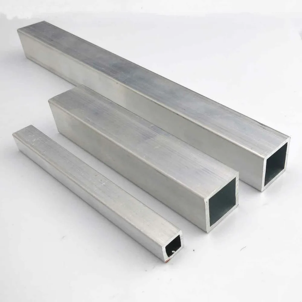 6063 Квадратная Металлическая алюминиевая трубка 10x10 мм 20x20 индивидуальная Длина