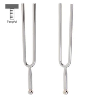 tooyful set of 2 tunable 442hz a tone silver stainless steel tuning fork for violin guitar piano tuner instrument accessory