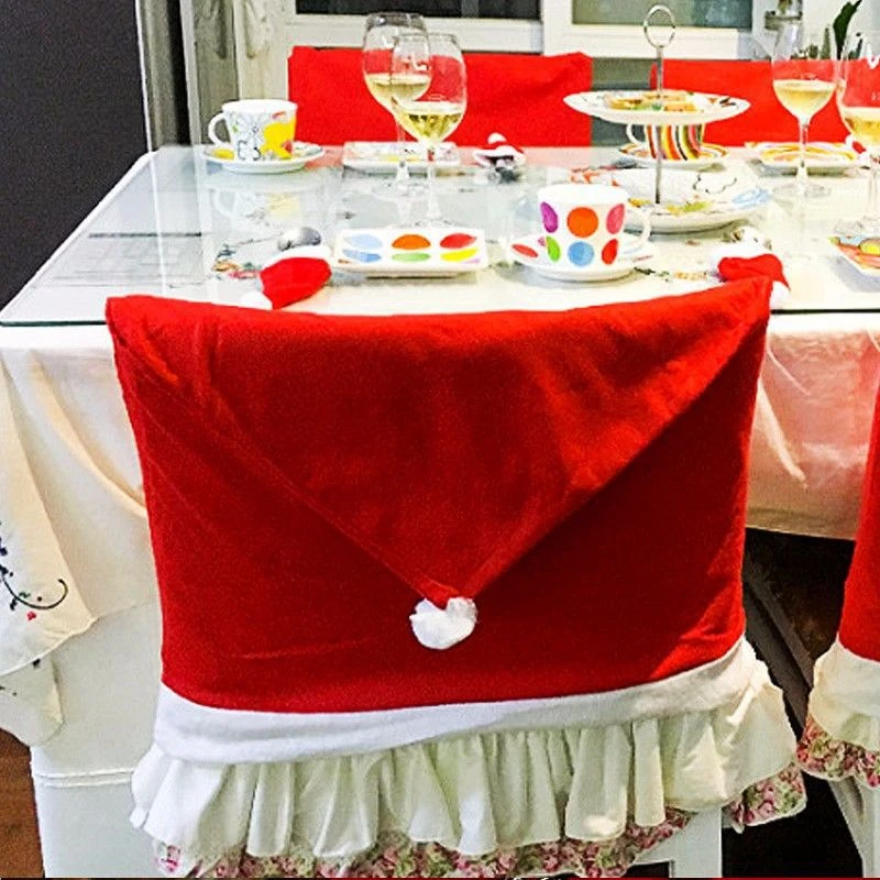 1 предмет Новогоднее украшение Рождественский шлем стульев рождественские