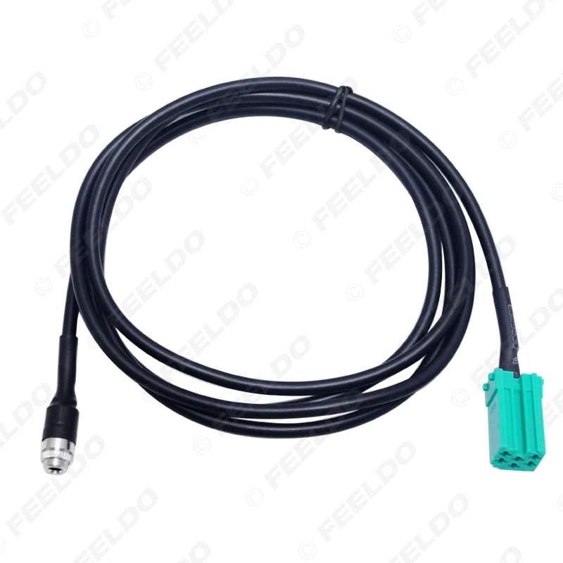 FEELDO 5 шт. Новый 150 см Aux кабель адаптер мини ISO 3 мм разъем для Renault OEM радио CD плеер #