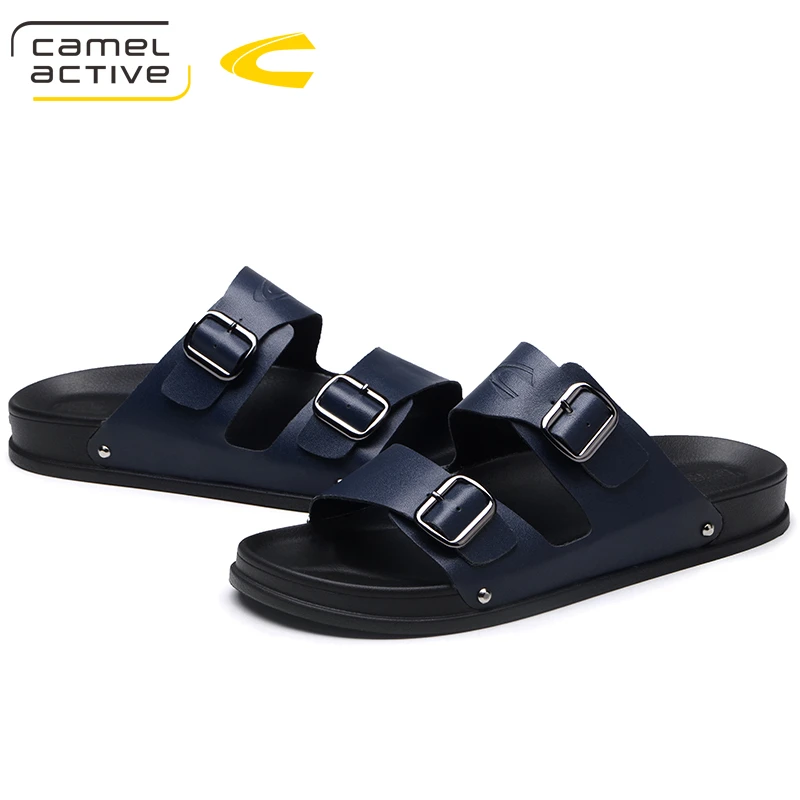 Мужские летние кроссовки Camel Active из натуральной кожи эластичные шлепанцы пляжные