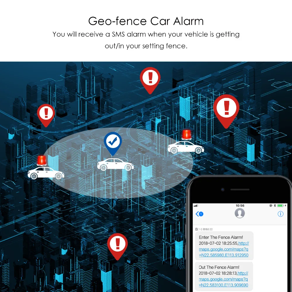 OBD GPS трекер автомобильный геозонирующий геозонирования сигнал SOS низкий