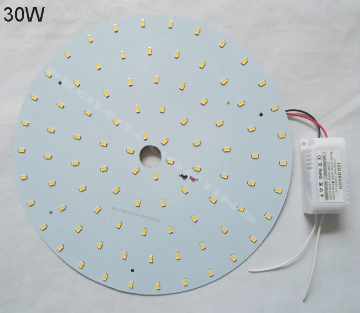 Круглая Светодиодная трубка для поверхностного монтажа 20 Вт 30 40 2 года гарантии
