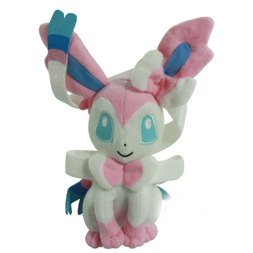 10 шт./лот 24 см аниме плюшевые игрушки сидящие Sylveon Kawaii мягкая плюшевая Детская кукла игрушки Рождественский подарок для детей