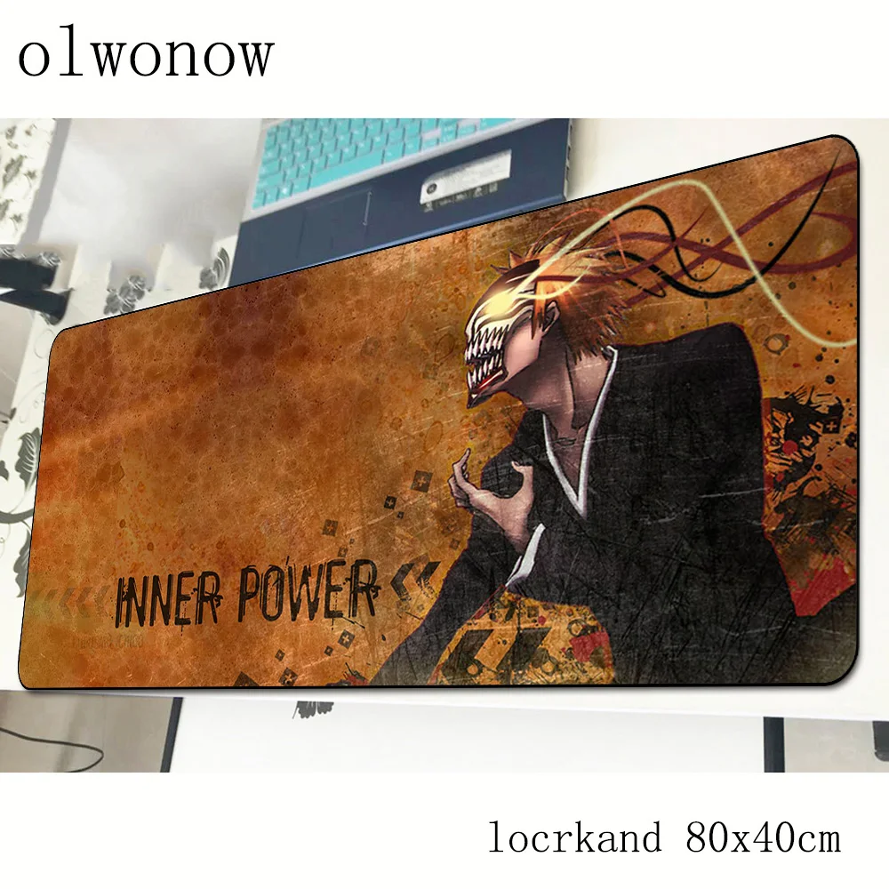 BLEACH Коврик для мыши 800x400x3 мм великолепный игровой коврик для мыши Коврик для геймера мультяшная игра компьютерная настольная клавиатура со встроенной мышью большие игровые коврики