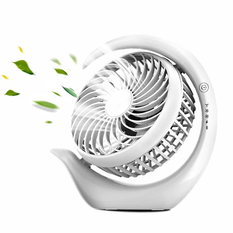 Перезаряжаемый вентилятор с 3 скоростями сильный ветер долгий срок службы