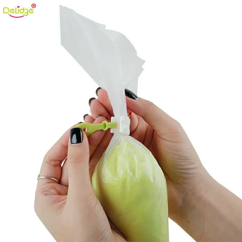 Набор насадок для украшения торта Delidge 3 шт./компл. пластиковые зажимы мешков с