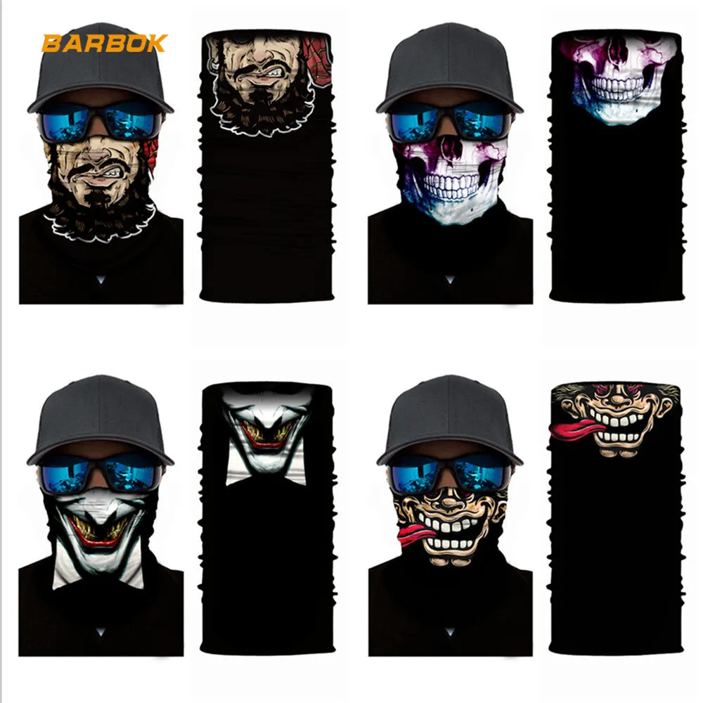 WOSAWE UV Protection Motorcycle Mask 3D Triangle Head Scarf Neck Balaclava Headband for Helmets Caps Winter Ski Face Mask