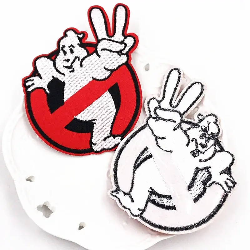 2 шт вышитые железные на Ghostbusters Ghost Patches Одежда патч значок сделай сам для одежды