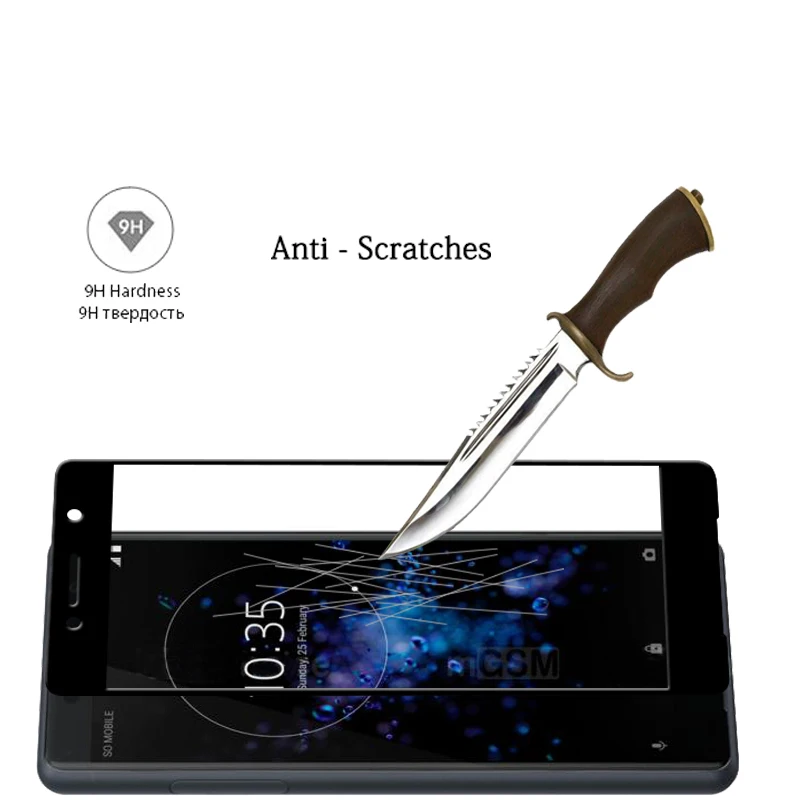 3D изогнутый край Полное покрытие стеклянная пленка для SONY Xperia XZ2 compact H8314