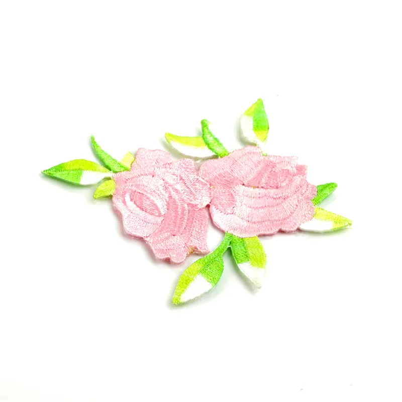 1 шт. цветок розы аппликация одежда вышивка наклейка железо на Ткань для шитья